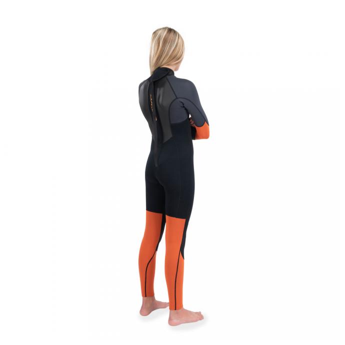 Гидрокостюм дет. DK Kid's Quantum Back Zip Full Suit 3/2mm F/L Black/Orange - DK22K22QBZFL-Black/Orange - Цвет Черный - Фото 7