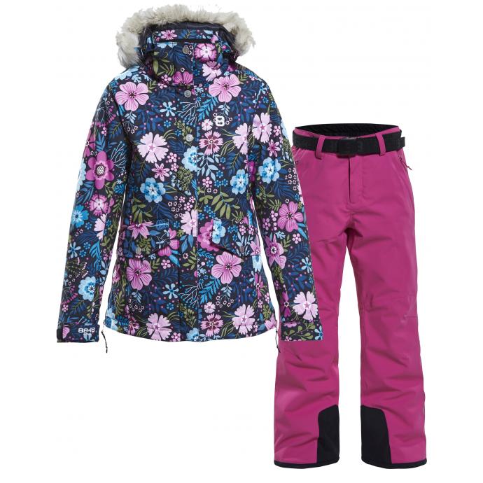 Костюм 8848 Altitude: куртка LYKKE flower + брюки GRACE - 8814-8815-LYKKE flower + GRACE pink - Цвет Розовый, Разноцветный - Фото 1