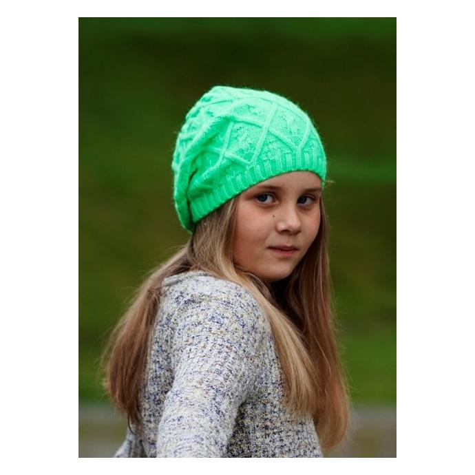 Подростковая шапочка “МАГНИ" - 1530 Подростковая шапочка “МАГНИ" (неоновая зеленая) - Цвет салатовый - Фото 1
