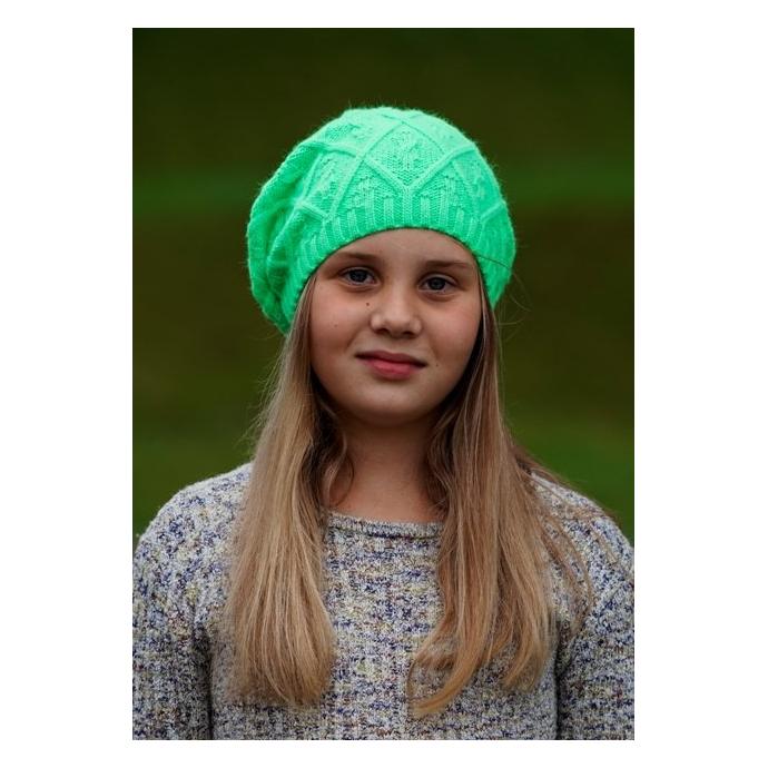 Подростковая шапочка “МАГНИ" - 1530 Подростковая шапочка “МАГНИ" (неоновая зеленая) - Цвет салатовый - Фото 2