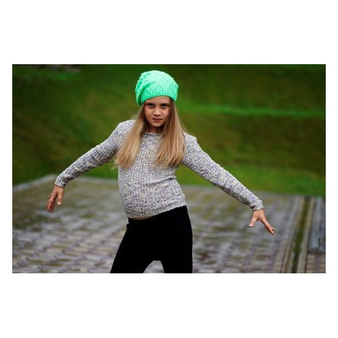 Подростковая шапочка “МАГНИ" - 1530 Подростковая шапочка “МАГНИ" (неоновая зеленая) - Цвет салатовый - Фото 5
