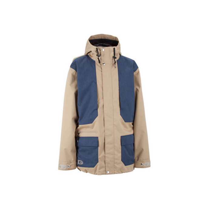 Куртка AIRBLASTER AB/BC JACKET FW15 - Quicksand / Navy Wax - Цвет Серый, Голубой - Фото 1