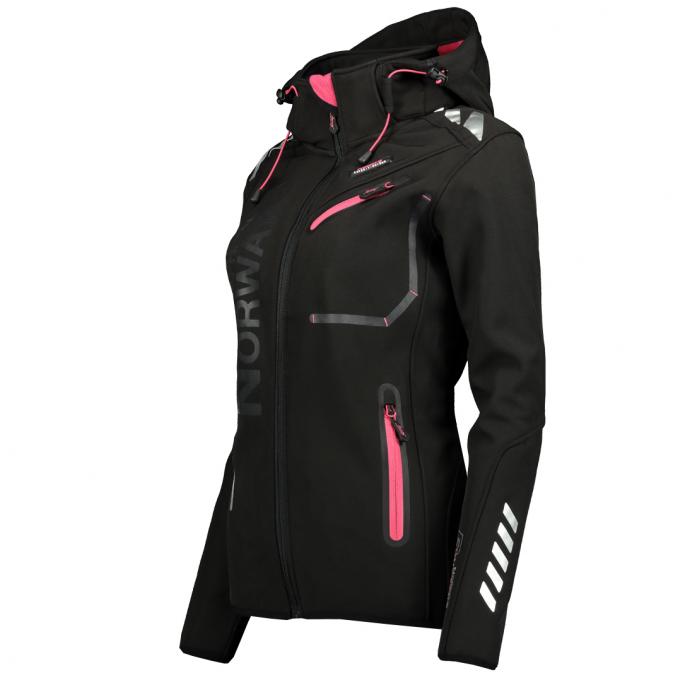 Софтшеловая куртка женская  GEOGRAPHICAL NORWAY «REINE» - WT4038F-BLACK - Цвет Черный - Фото 7