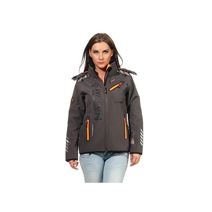 Софтшеловая куртка женская  GEOGRAPHICAL NORWAY «REINE» - WT4038F-GREY - Цвет Серый - Фото 7