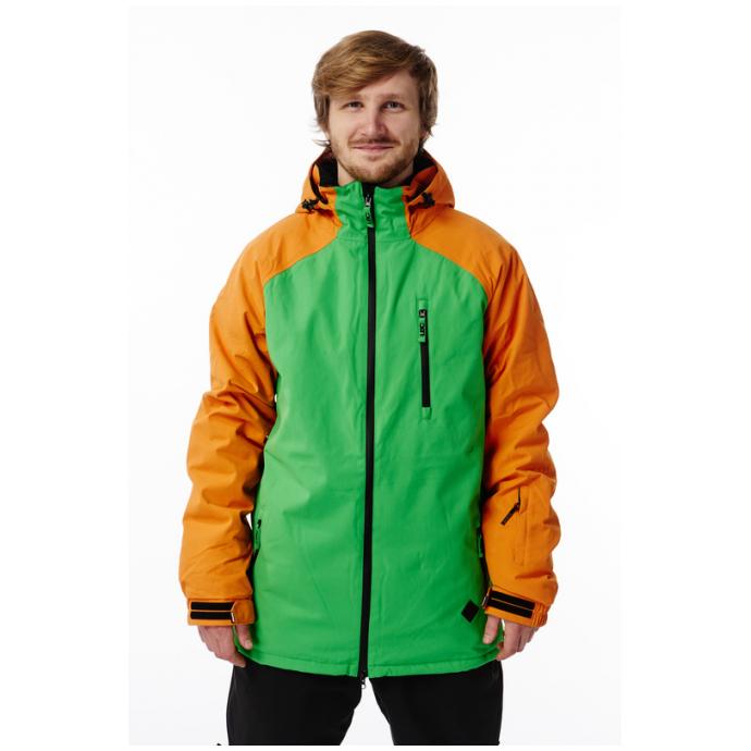 Сноуборд. куртка LIGHT BOARD «SLICE» - FA-502-17 LIGHT BOARDCORP «SLICE» Gree/Oran - Цвет Зеленый, Оранжевый - Фото 1