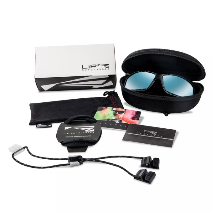 Спортивные очки LIP Surge Matt Black VIVIDE Ice Blue Lens (STD) - 761542-Blue Lens - Цвет Голубой - Фото 5