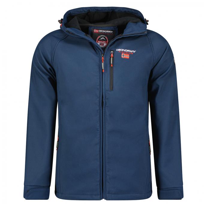 Софтшеловая куртка мужская GEOGRAPHICAL NORWAY «TAKITO» MAN - WW5483H/G-NAVY - Цвет Темно-синий - Фото 7