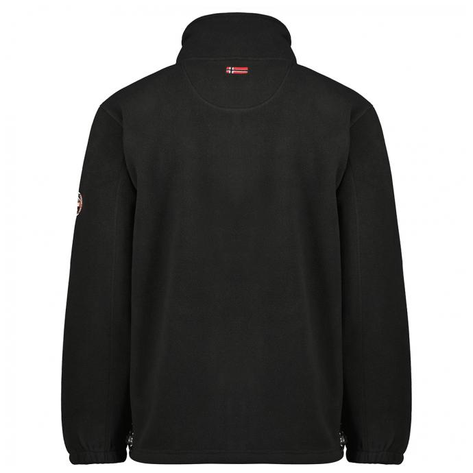 Флис мужской  GEOGRAPHICAL NORWAY «TORLEON» - WW1672H/G-BLACK-DARK GREY - Цвет Черный - Фото 3
