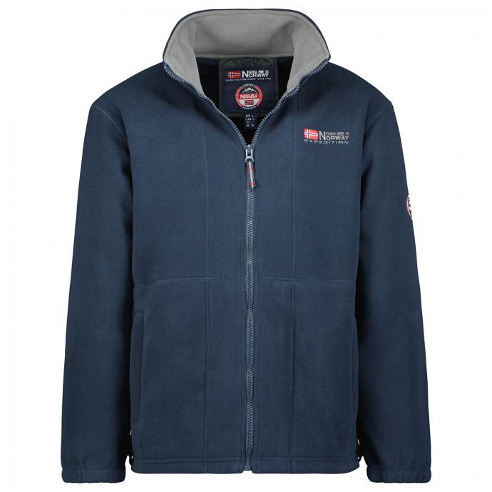 Флис мужской  GEOGRAPHICAL NORWAY «TORLEON» - WW1673H/G-NAVY-DARK GREY - Цвет Темно-синий - Фото 2