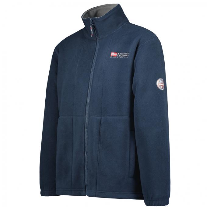 Флис мужской  GEOGRAPHICAL NORWAY «TORLEON» - WW1673H/G-NAVY-DARK GREY - Цвет Темно-синий - Фото 4