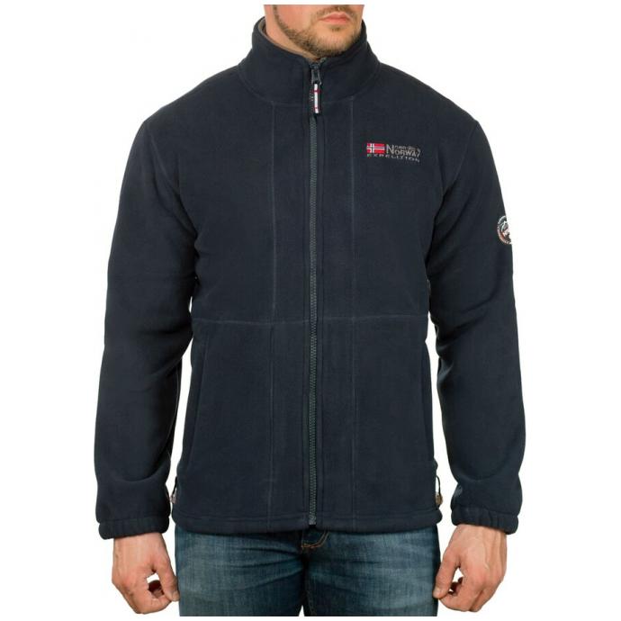 Флис мужской  GEOGRAPHICAL NORWAY «TORLEON» - WW1673H/G-NAVY-DARK GREY - Цвет Темно-синий - Фото 1