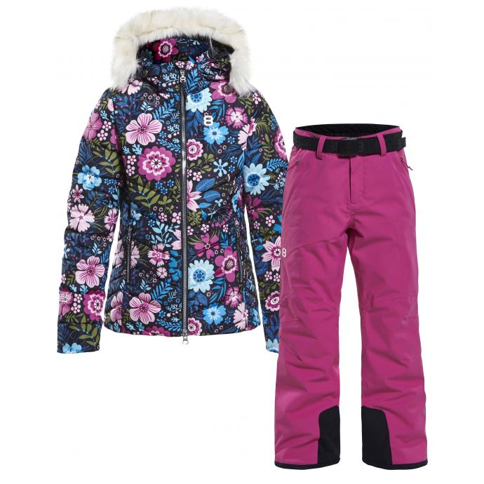Костюм 8848 Altitude: куртка VERA flower + брюки GRACE - 8819-8815-VERA flower + GRACE pink - Цвет Розовый, Разноцветный - Фото 1