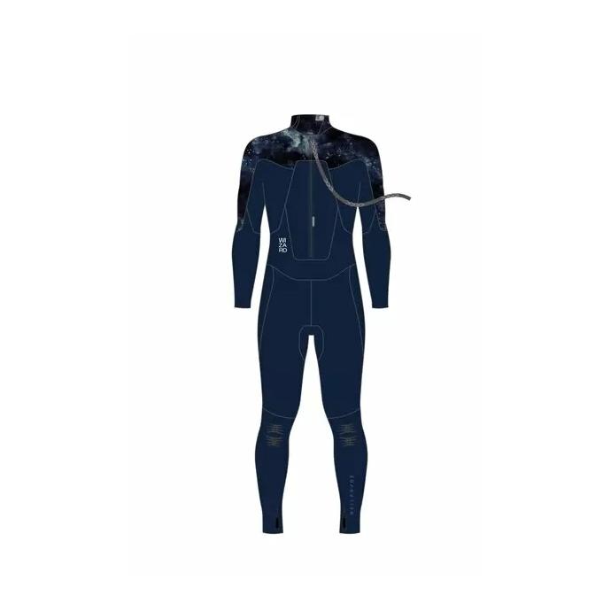 Гидрокостюм муж.  Wizard Fullsuit 5/4 BZ - 123318-000/2277-blue - Цвет Синий - Фото 2