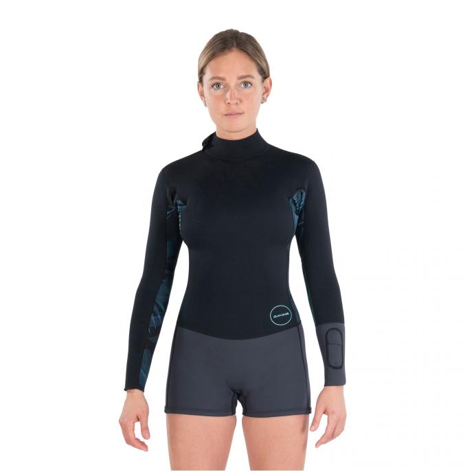 Гидрокостюм женский DK Women's Mission Long Sleeved Spring Suit 2mm Black/Blue - DK21W2MLS - Цвет Черный - Фото 1