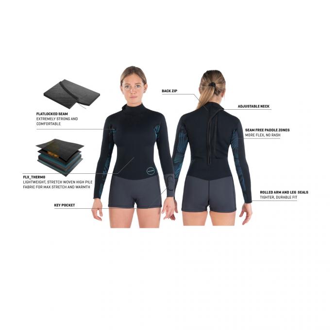 Гидрокостюм женский DK Women's Mission Long Sleeved Spring Suit 2mm Black/Blue - Артикул DK21W2MLS - Фото 10