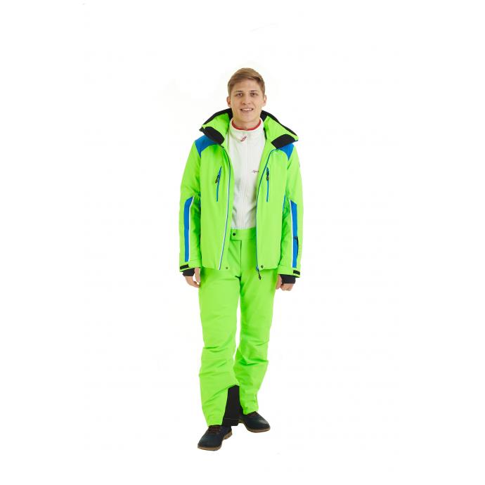 Горнолыжная куртка премиум-класса HYRA «MAYRBERG» - HMG1208-Green Geko/Blue - Цвет Зеленый - Фото 2