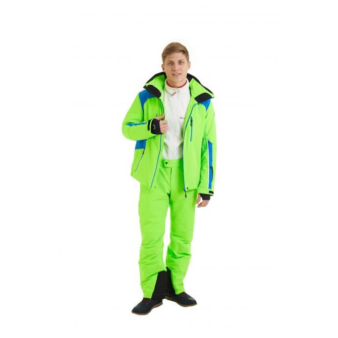 Горнолыжная куртка премиум-класса HYRA «MAYRBERG» - HMG1208-Green Geko/Blue - Цвет Зеленый - Фото 4