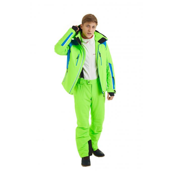 Горнолыжная куртка премиум-класса HYRA «MAYRBERG» - HMG1208-Green Geko/Blue - Цвет Зеленый - Фото 6