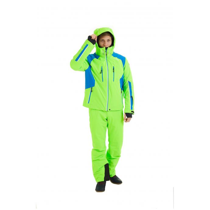 Горнолыжная куртка премиум-класса HYRA «MAYRBERG» - HMG1208-Green Geko/Blue - Цвет Зеленый - Фото 7