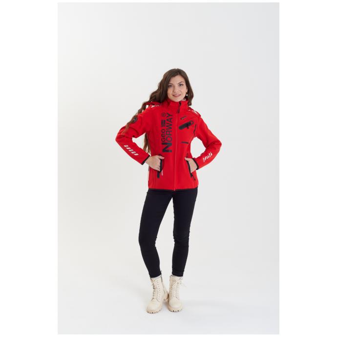 Софтшеловая куртка женская GEOGRAPHICAL NORWAY «REINE» - WU8187F/GNO-RED/BLACK - Цвет Черный, Красный - Фото 3