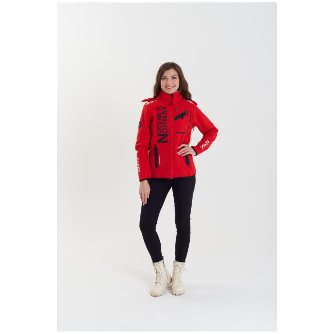 Софтшеловая куртка женская GEOGRAPHICAL NORWAY «REINE» - WU8187F/GNO-RED/BLACK - Цвет Черный, Красный - Фото 4