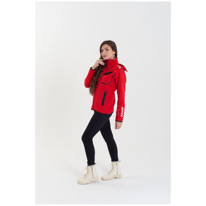 Софтшеловая куртка женская GEOGRAPHICAL NORWAY «REINE» - WU8187F/GNO-RED/BLACK - Цвет Черный, Красный - Фото 5