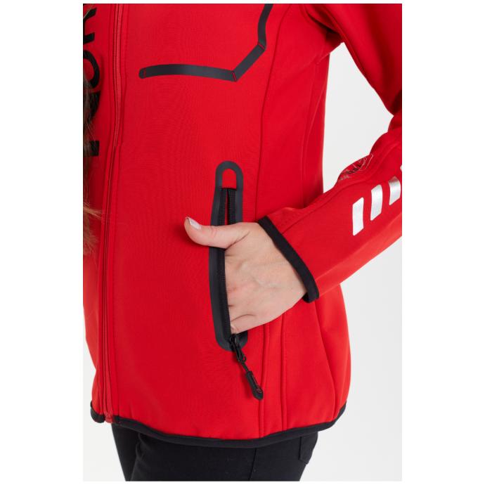 Софтшеловая куртка женская GEOGRAPHICAL NORWAY «REINE» - WU8187F/GNO-RED/BLACK - Цвет Черный, Красный - Фото 7