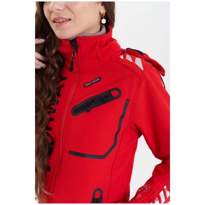 Софтшеловая куртка женская GEOGRAPHICAL NORWAY «REINE» - WU8187F/GNO-RED/BLACK - Цвет Черный, Красный - Фото 8