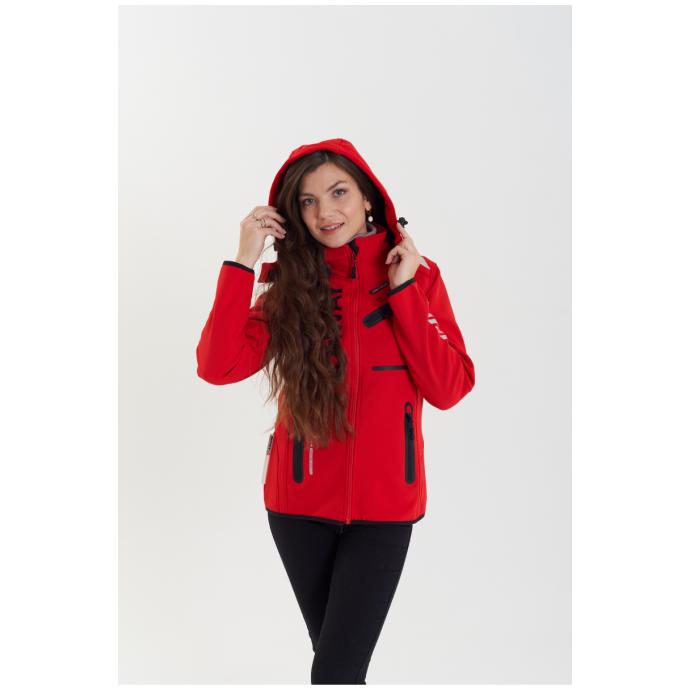 Софтшеловая куртка женская GEOGRAPHICAL NORWAY «REINE» - WU8187F/GNO-RED/BLACK - Цвет Черный, Красный - Фото 9