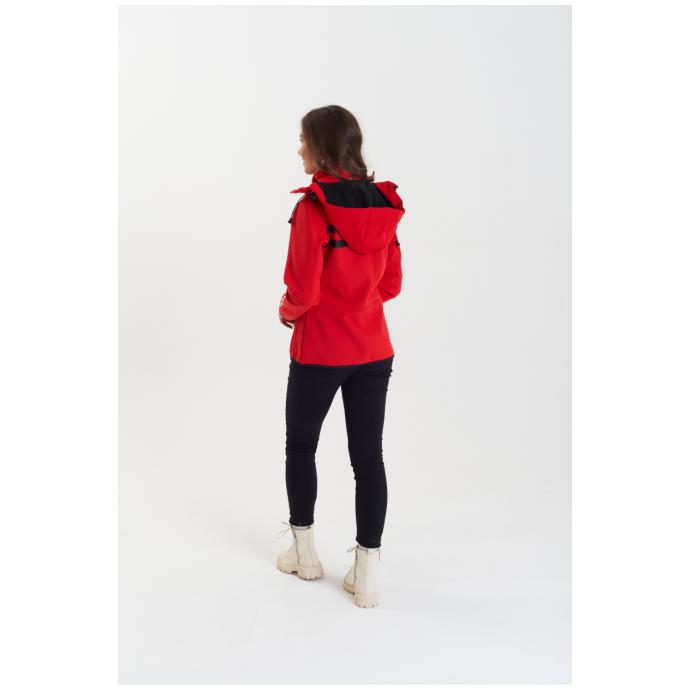 Софтшеловая куртка женская GEOGRAPHICAL NORWAY «REINE» - WU8187F/GNO-RED/BLACK - Цвет Черный, Красный - Фото 12