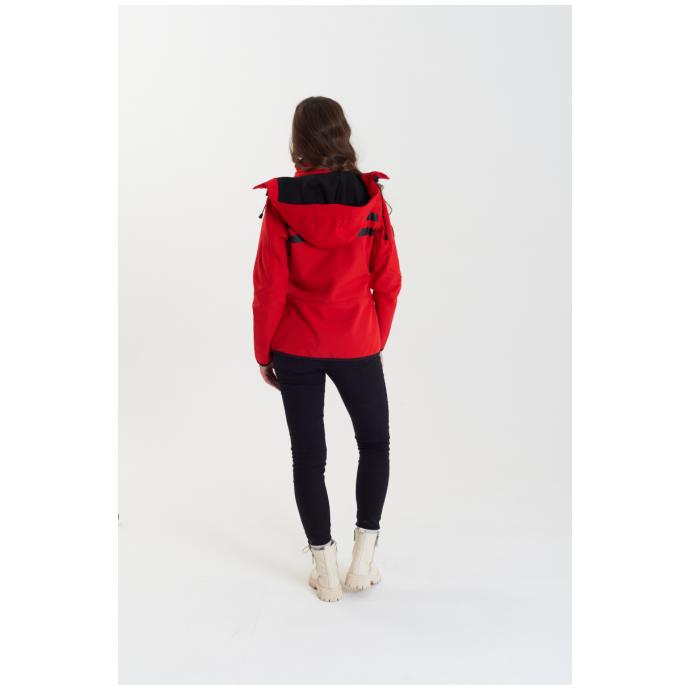 Софтшеловая куртка женская GEOGRAPHICAL NORWAY «REINE» - WU8187F/GNO-RED/BLACK - Цвет Черный, Красный - Фото 13