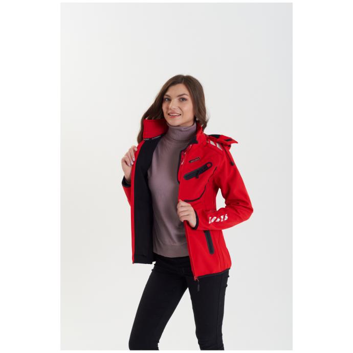 Софтшеловая куртка женская GEOGRAPHICAL NORWAY «REINE» - WU8187F/GNO-RED/BLACK - Цвет Черный, Красный - Фото 14
