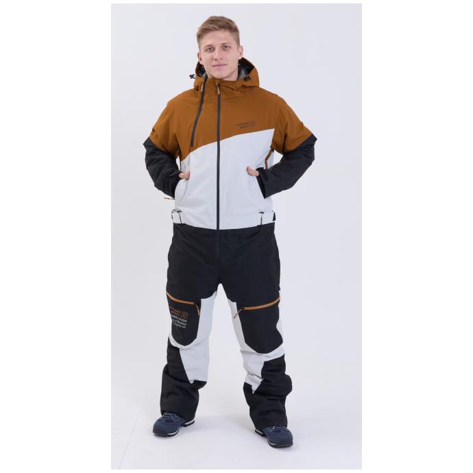 МУЖСКОЙ СНОУБОРДИЧЕСКИЙ КОМБИНЕЗОН RUNNING SPORT - 8892-brown - Цвет Коричневый - Фото 5