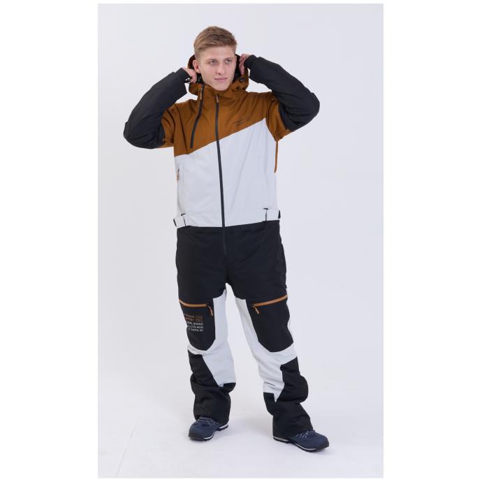 МУЖСКОЙ СНОУБОРДИЧЕСКИЙ КОМБИНЕЗОН RUNNING SPORT - 8892-brown - Цвет Коричневый - Фото 8
