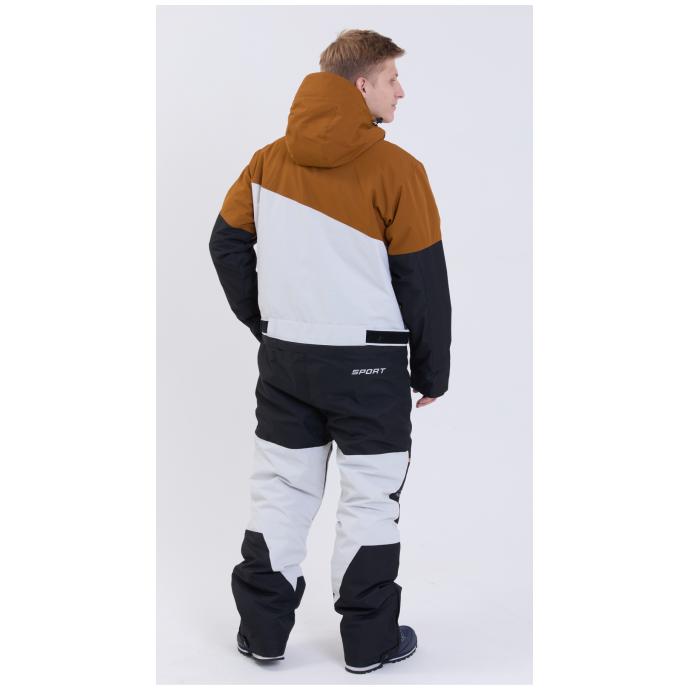 МУЖСКОЙ СНОУБОРДИЧЕСКИЙ КОМБИНЕЗОН RUNNING SPORT - 8892-brown - Цвет Коричневый - Фото 10