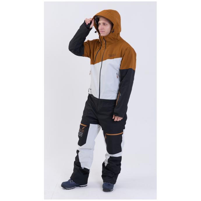 МУЖСКОЙ СНОУБОРДИЧЕСКИЙ КОМБИНЕЗОН RUNNING SPORT - 8892-brown - Цвет Коричневый - Фото 11