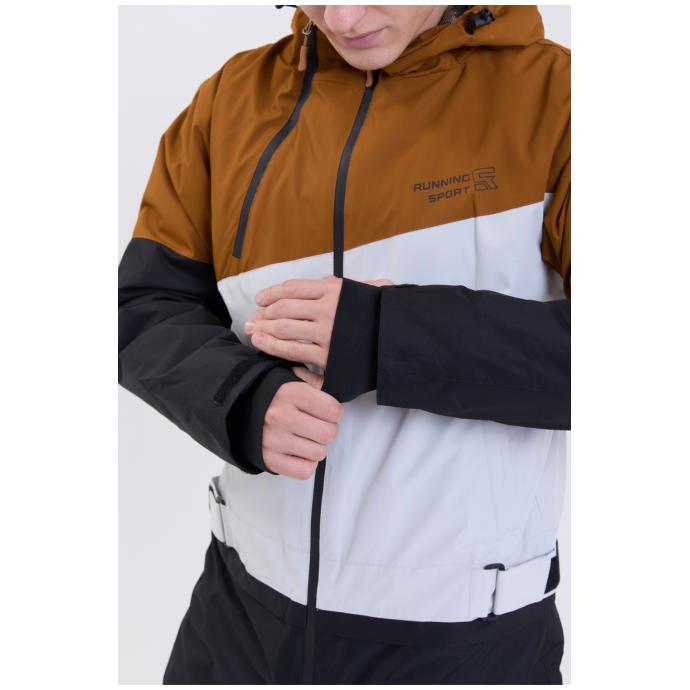 МУЖСКОЙ СНОУБОРДИЧЕСКИЙ КОМБИНЕЗОН RUNNING SPORT - 8892-brown - Цвет Коричневый - Фото 14