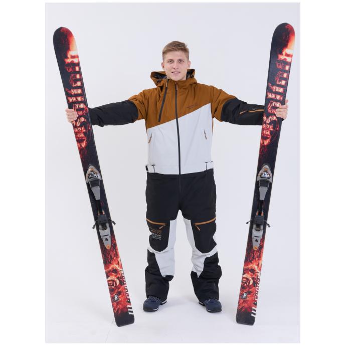 МУЖСКОЙ СНОУБОРДИЧЕСКИЙ КОМБИНЕЗОН RUNNING SPORT - 8892-brown - Цвет Коричневый - Фото 19