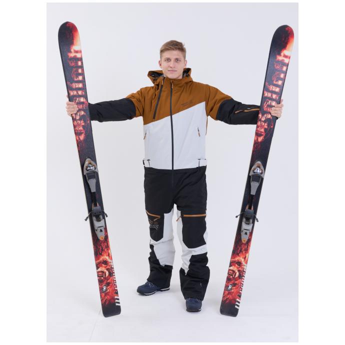 МУЖСКОЙ СНОУБОРДИЧЕСКИЙ КОМБИНЕЗОН RUNNING SPORT - 8892-brown - Цвет Коричневый - Фото 20