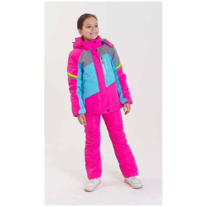 Куртка подростковая  M.Y.S для девочек - G-28-1 - Цвет Розовый - Фото 2