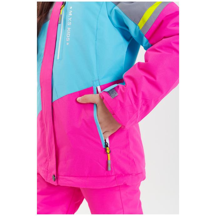 Куртка подростковая  M.Y.S для девочек - G-28-1 - Цвет Розовый - Фото 10