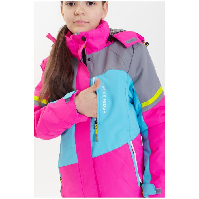 Куртка подростковая  M.Y.S для девочек - G-28-1 - Цвет Розовый - Фото 11