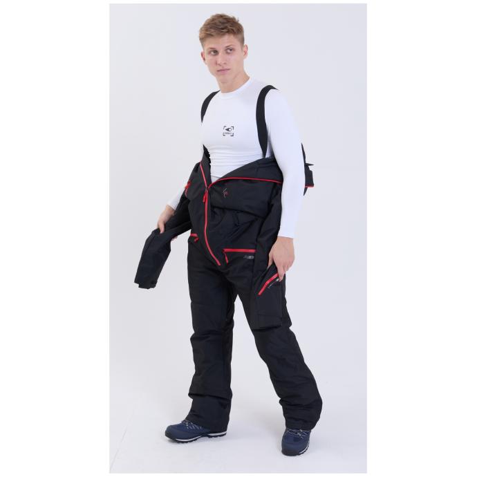 МУЖСКОЙ СНОУБОРДИЧЕСКИЙ КОМБИНЕЗОН RUNNING SPORT - 8901_1-black - Цвет Черный - Фото 2