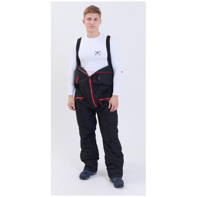 МУЖСКОЙ СНОУБОРДИЧЕСКИЙ КОМБИНЕЗОН RUNNING SPORT - 8901_1-black - Цвет Черный - Фото 4