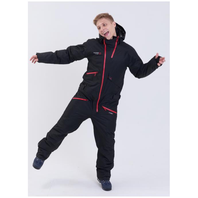 МУЖСКОЙ СНОУБОРДИЧЕСКИЙ КОМБИНЕЗОН RUNNING SPORT - 8901_1-black - Цвет Черный - Фото 10