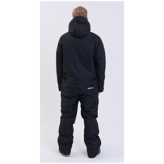 МУЖСКОЙ СНОУБОРДИЧЕСКИЙ КОМБИНЕЗОН RUNNING SPORT - 8901_1-black - Цвет Черный - Фото 12