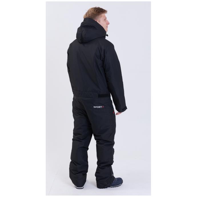 МУЖСКОЙ СНОУБОРДИЧЕСКИЙ КОМБИНЕЗОН RUNNING SPORT - 8901_1-black - Цвет Черный - Фото 13