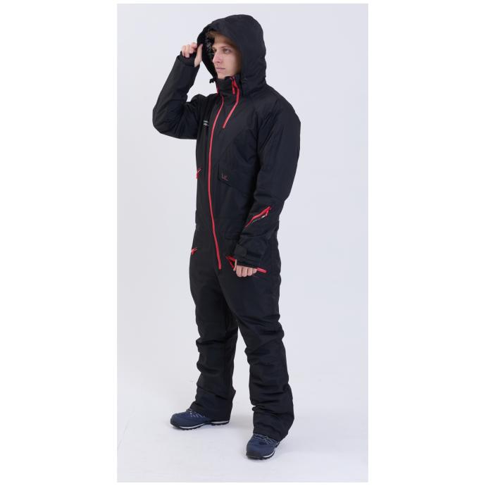 МУЖСКОЙ СНОУБОРДИЧЕСКИЙ КОМБИНЕЗОН RUNNING SPORT - 8901_1-black - Цвет Черный - Фото 14