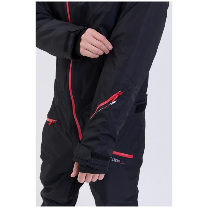МУЖСКОЙ СНОУБОРДИЧЕСКИЙ КОМБИНЕЗОН RUNNING SPORT - 8901_1-black - Цвет Черный - Фото 16