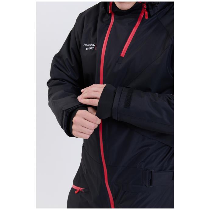 МУЖСКОЙ СНОУБОРДИЧЕСКИЙ КОМБИНЕЗОН RUNNING SPORT - 8901_1-black - Цвет Черный - Фото 17